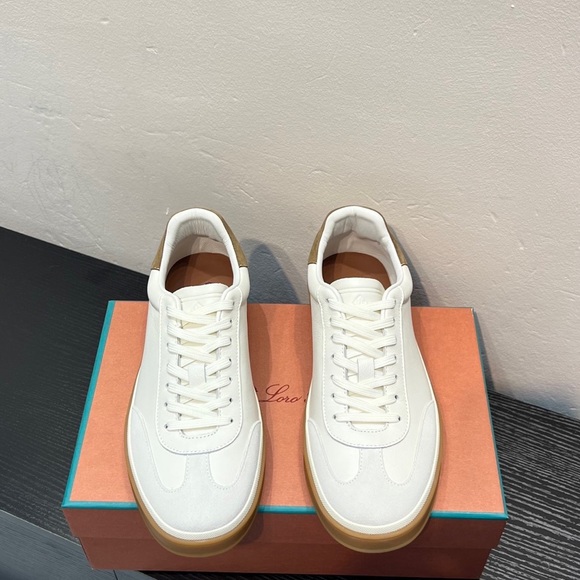 Loro Piana Shoes - Loro Piana Tennis Walk Sneakers Classic WhiteLaced Shoes